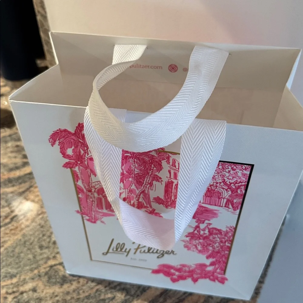 Lilly Pulitzer gift shopping bag. No defects. Used 1x to bring home purchase. - Picture 3 of 8